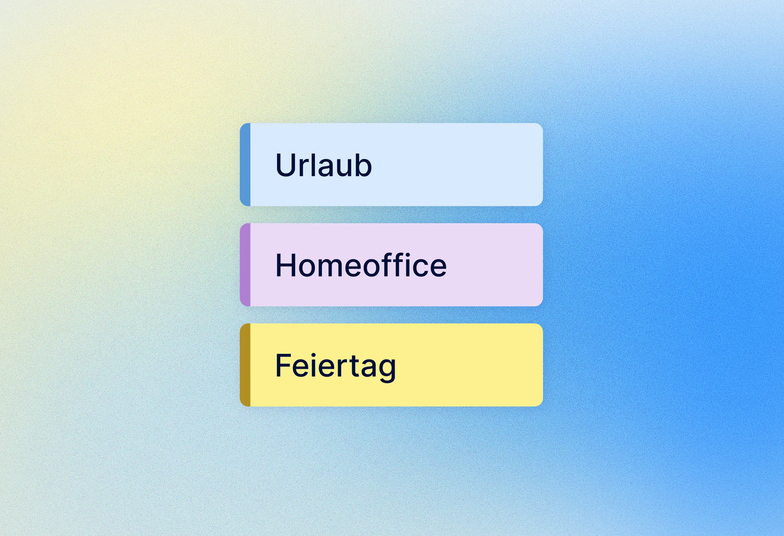Abwesenheiten wie Urlaub, Homeoffice und Feiertage digital dokumentieren