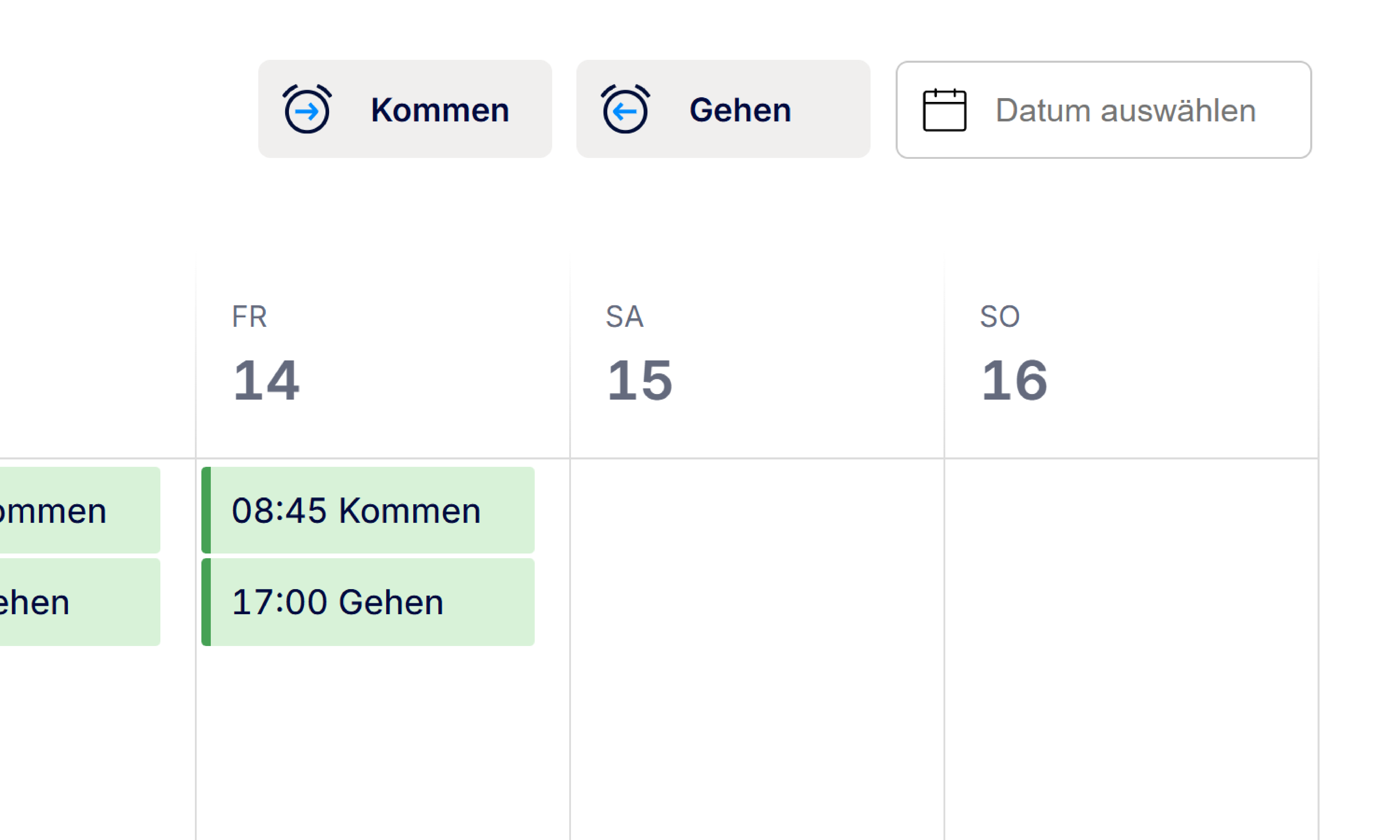 Digitale Stempeluhr im Browser
